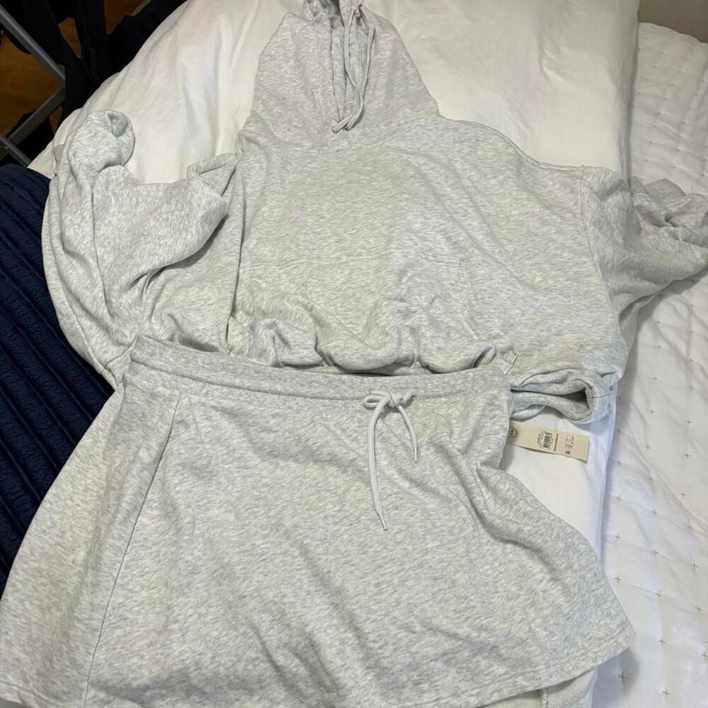 Women's Grey Hoodie Set